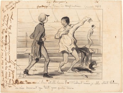 Los baños a veinte céntimos, nuevo estilo de Honoré Daumier