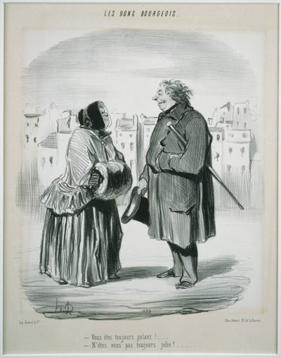 Los Buenos Burgueses- ¡Siempre eres galante! de Honoré Daumier