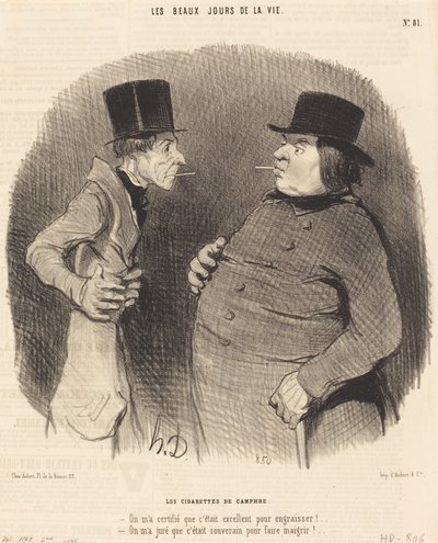 Los Cigarrillos de Alcanfor de Honoré Daumier