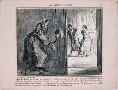 Los Comediantes de Sociedad- Dime Baptiste, ¿qué tienen...? de Honoré Daumier