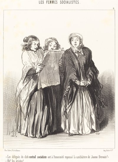 Los delegados del club central socialista han rechazado... de Honoré Daumier