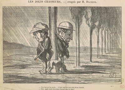 Los bonitos cazadores de Honoré Daumier