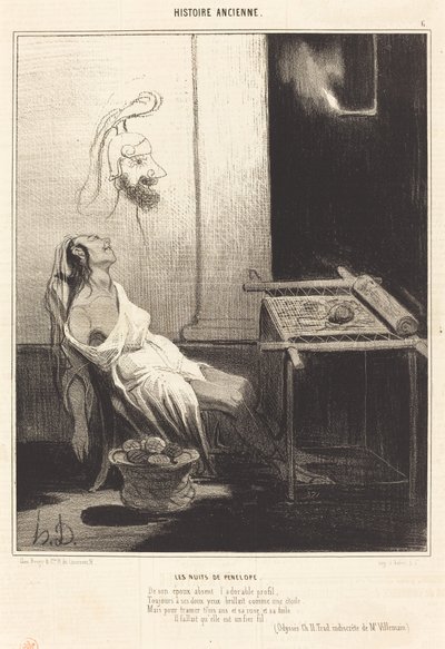 Las noches de Penélope de Honoré Daumier