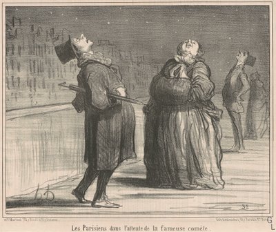 Los parisinos en espera de ... de Honoré Daumier