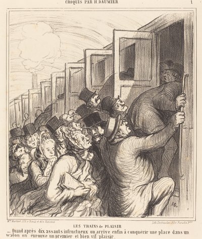 Los trenes de placer de Honoré Daumier
