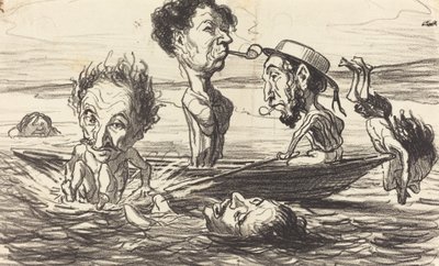 Los tritones del Sena de Honoré Daumier