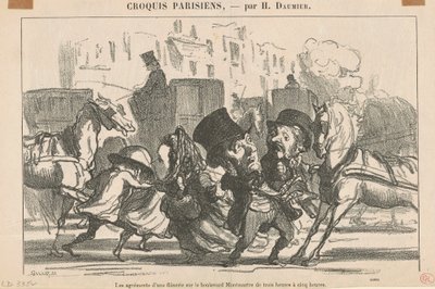 Los placeres de un paseo... de Honoré Daumier