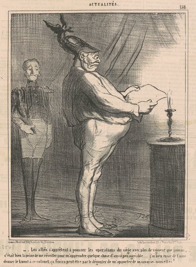 Los aliados se preparan para avanzar las operaciones... de Honoré Daumier