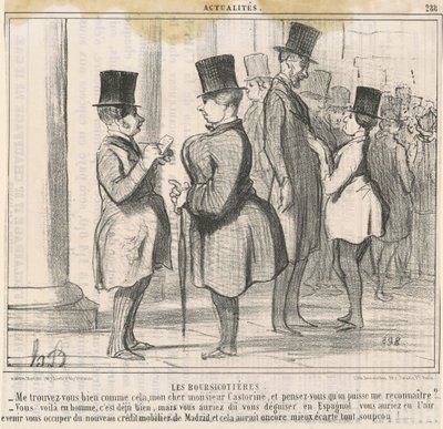 Las especuladoras. ¿Me encuentras bien...? de Honoré Daumier