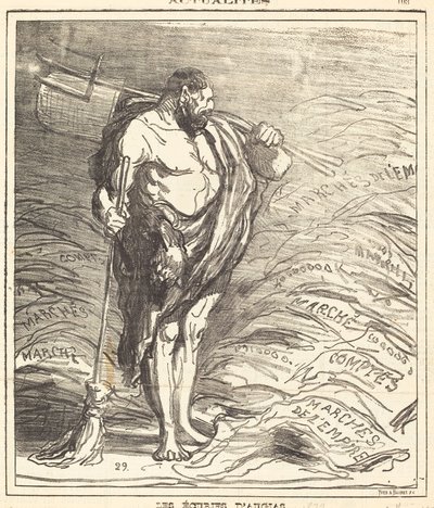 Los establos de Augias de Honoré Daumier