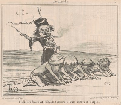 Los moldeadores de los Moldo-Valacos ... de Honoré Daumier