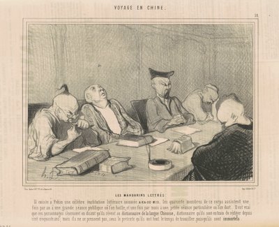 Los mandarines letrados de Honoré Daumier