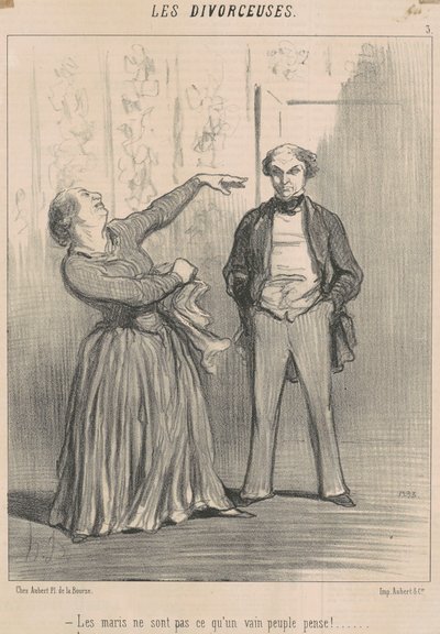 ¡Los maridos no son lo que un pueblo vano piensa! de Honoré Daumier