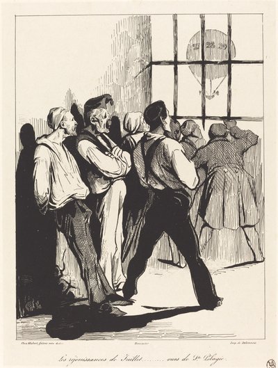 Las celebraciones de julio... vistas desde Ste. Pélagie de Honoré Daumier