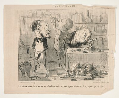 Los eruditos en el de Honoré Daumier
