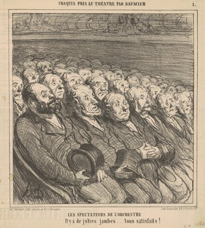 Los espectadores de la orquesta de Honoré Daumier