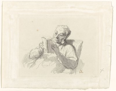 El hombre que lee de Honoré Daumier