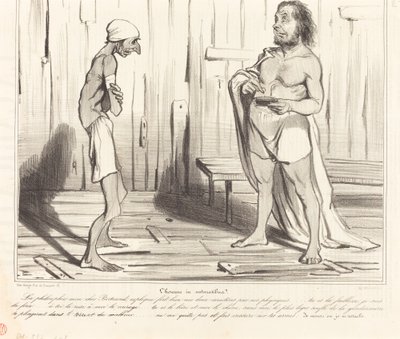 El hombre en naturalibus de Honoré Daumier