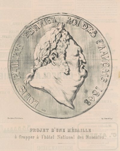 Louis-Philippe, último rey de los franceses de Honoré Daumier