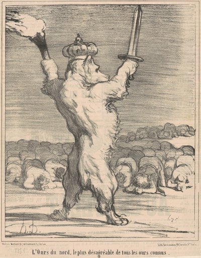 El oso del norte, el más desagradable de todos los osos conocidos de Honoré Daumier