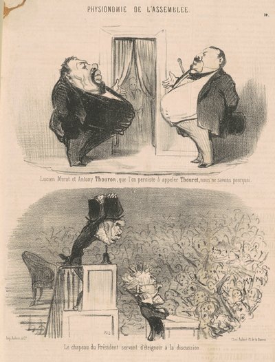 Lucien Murat y Antony Thouron de Honoré Daumier