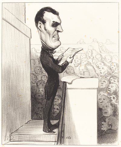 M.L.P.F. Esquirou de Parieu de Honoré Daumier