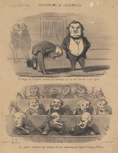 M. Berger, llamado el soberbio de Honoré Daumier