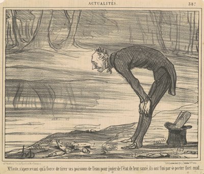 M. Coste, dándose cuenta de que a fuerza de tirar de Honoré Daumier