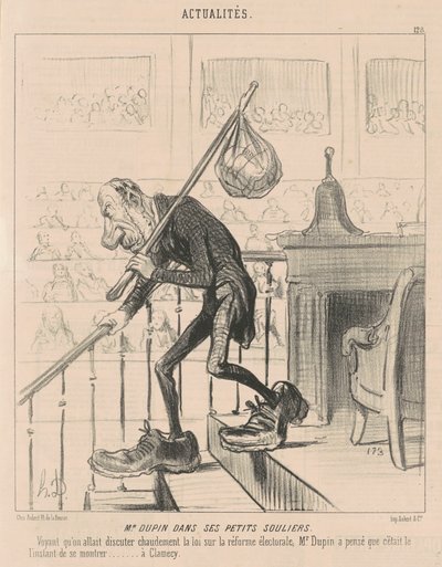 M. Dupin en sus pequeños zapatos de Honoré Daumier