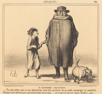 M. Prudhomme filántropo de Honoré Daumier