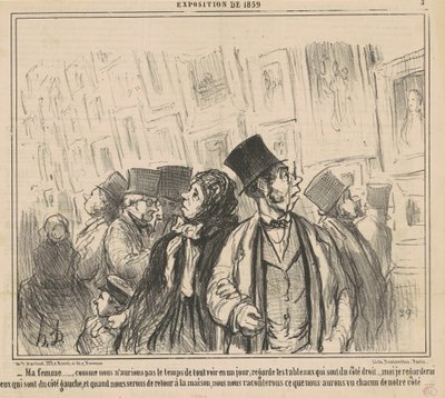Esposa mía..., como no tendríamos... de Honoré Daumier