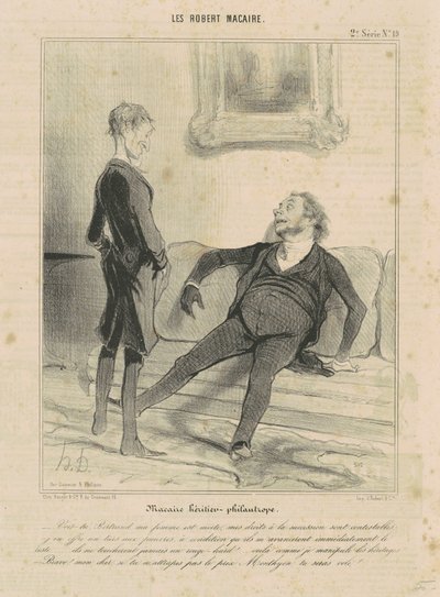 Macaire Heredero-Filántropo de Honoré Daumier