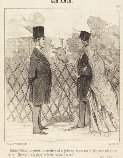 Madame Cabassol paseando... de Honoré Daumier