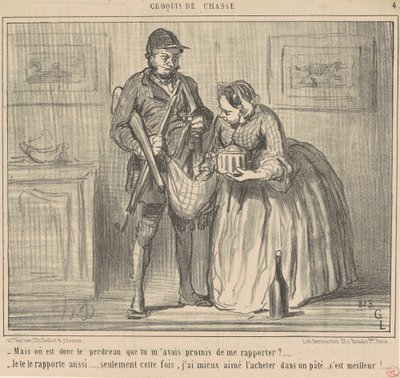 Pero, ¿dónde está la perdiz? de Honoré Daumier