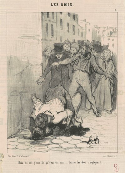 Pero te digo que son amigos... de Honoré Daumier