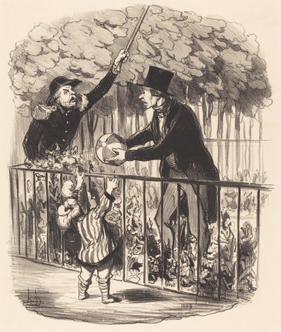 Pero si te digo que es su balón... de Honoré Daumier