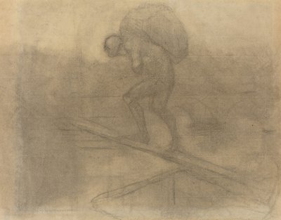Hombre cargando un saco de Honoré Daumier