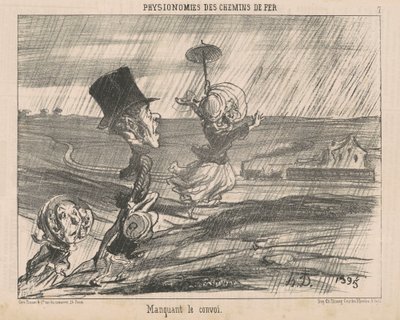 Perdiendo el tren de Honoré Daumier
