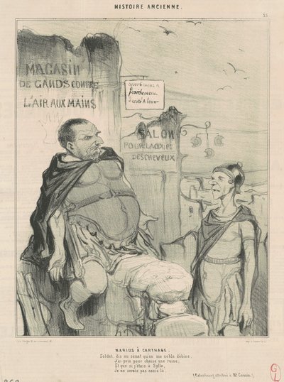Mario en Cartago de Honoré Daumier