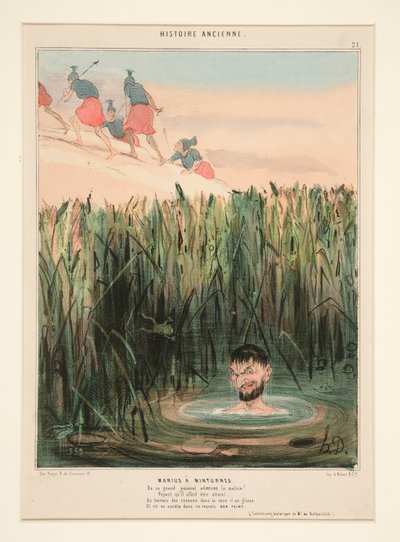 Mario en Minturnae. Admira la malicia de este gran general de Honoré Daumier