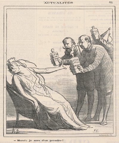 Gracias, acabo de tomar de Honoré Daumier