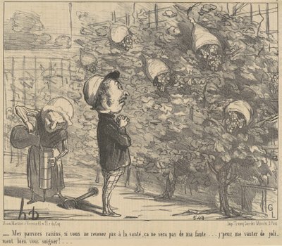 Mis pobres razones, si no vuelven a la salteada... de Honoré Daumier