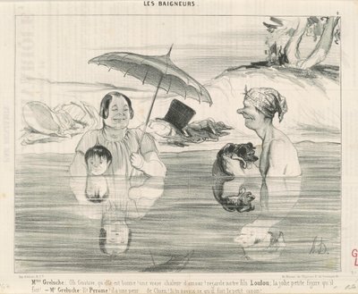 Sra. Greluche: ¡Oh Gustave, qué buena es! de Honoré Daumier