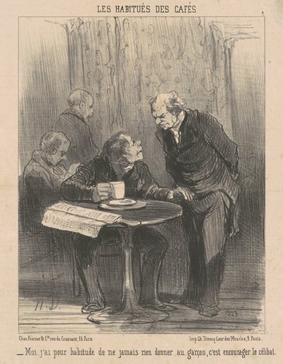 Yo, tengo la costumbre de no ... dar nada de Honoré Daumier