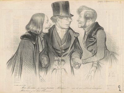 Mi querido amigo, le presento al señor... de Honoré Daumier