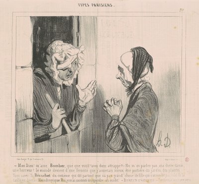 ¡Dios mío! ¡Sra. Bombec, qué ha atrapado? de Honoré Daumier