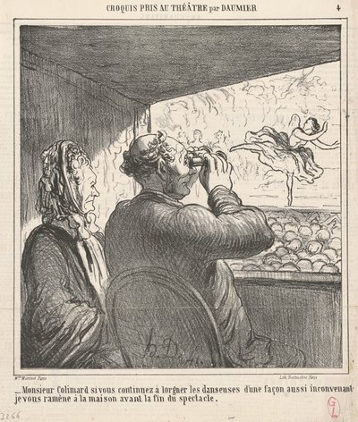 Señor Colimard, si continúa ... de Honoré Daumier