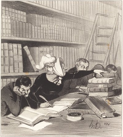 Señor, perdón si le molesto un poco... de Honoré Daumier