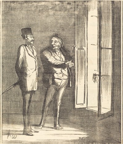 El señor estará muy bien aquí de Honoré Daumier