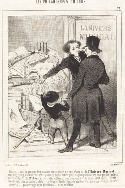 Monsieur... voici ce que nous donnons... en prime... de Honoré Daumier
